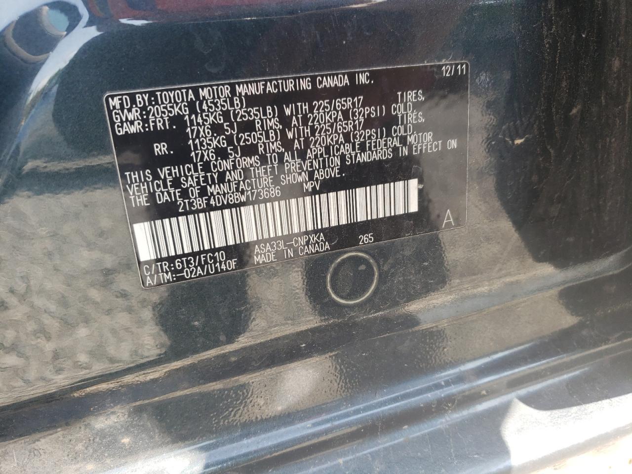 2011 TOYOTA RAV4
