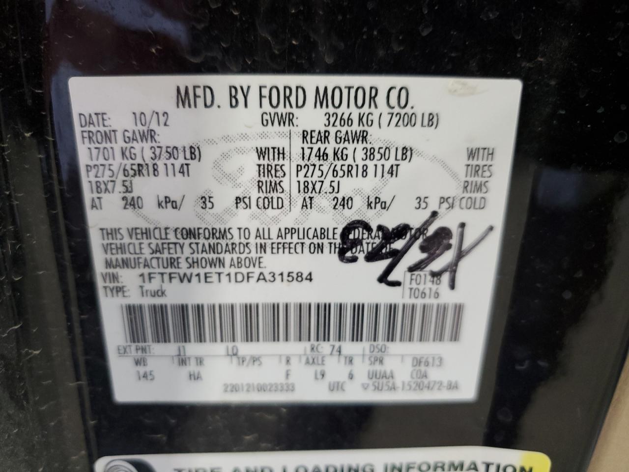2013 FORD F-150