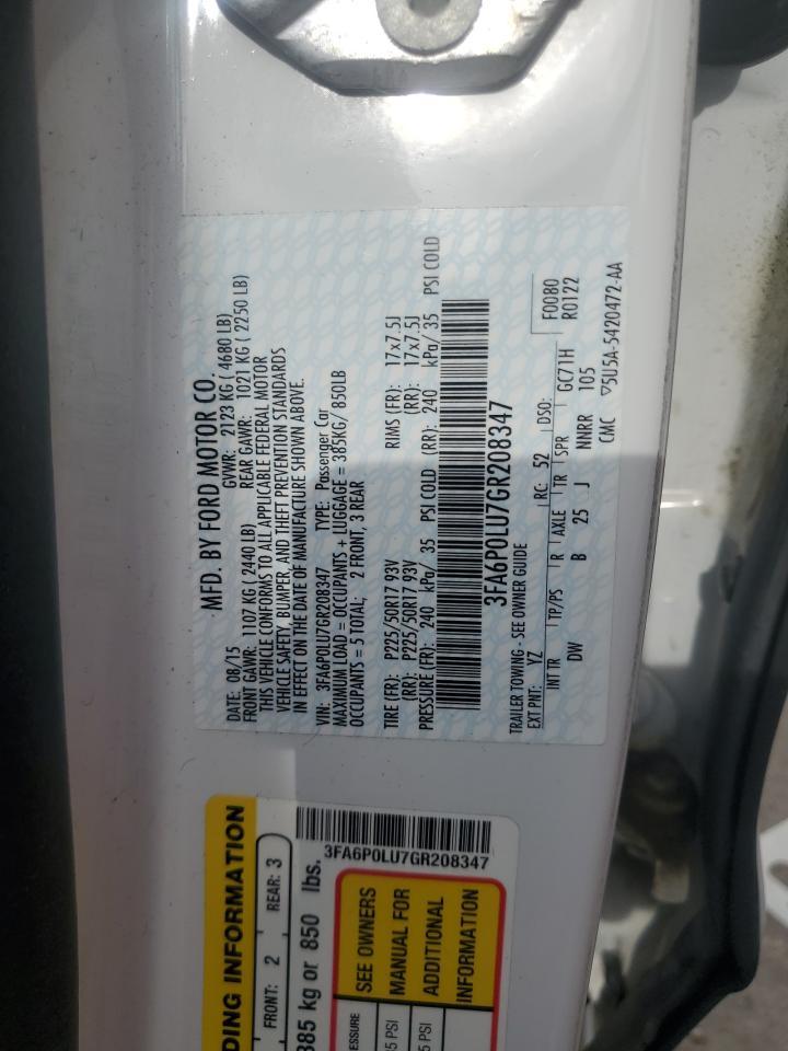 2016 FORD FUSION