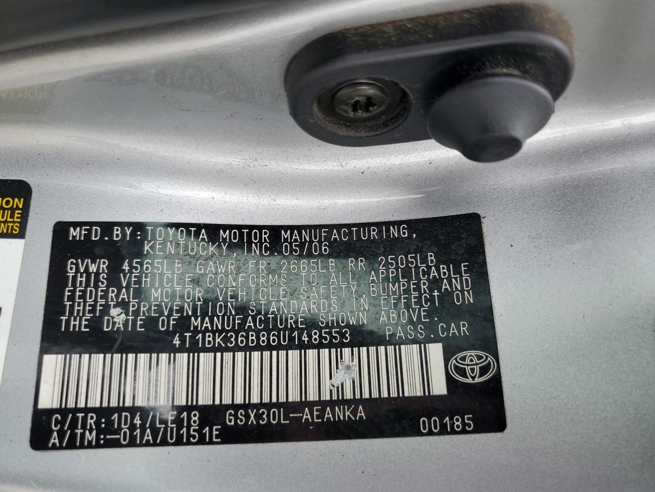 2006 TOYOTA Avalon