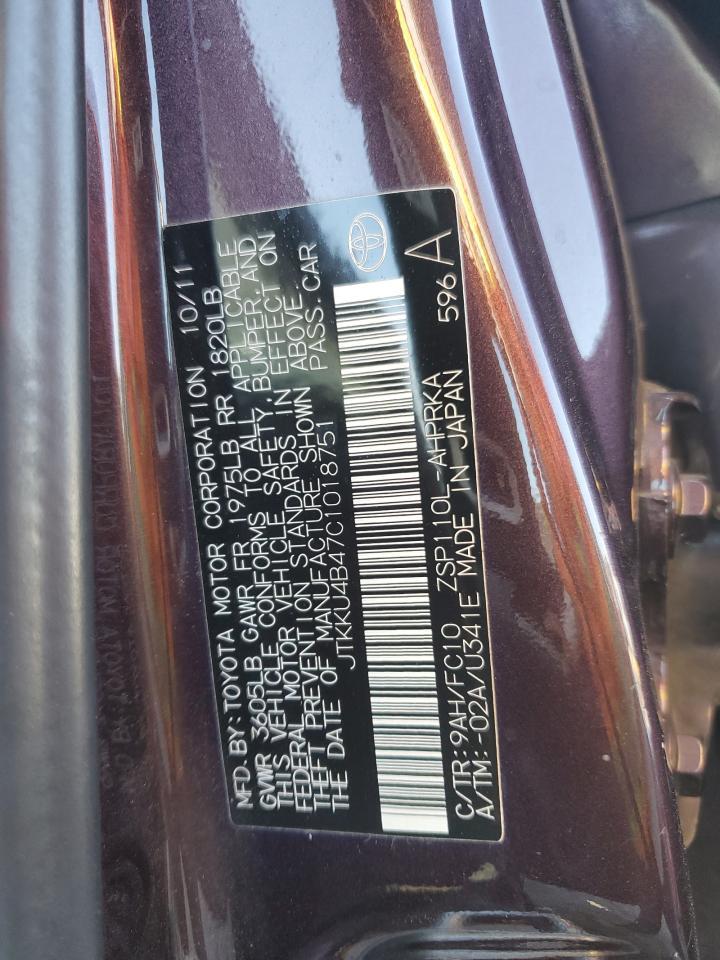 2012 TOYOTA SCION