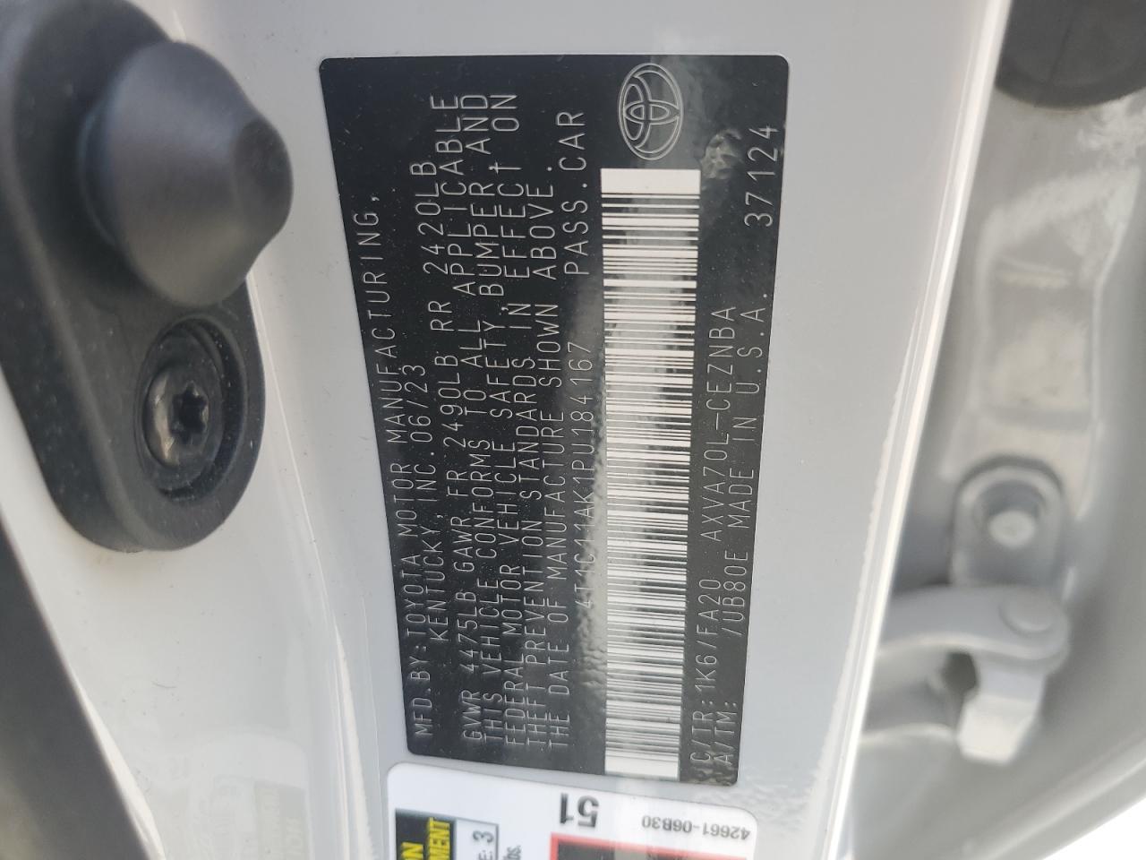 2023 TOYOTA CAMRY