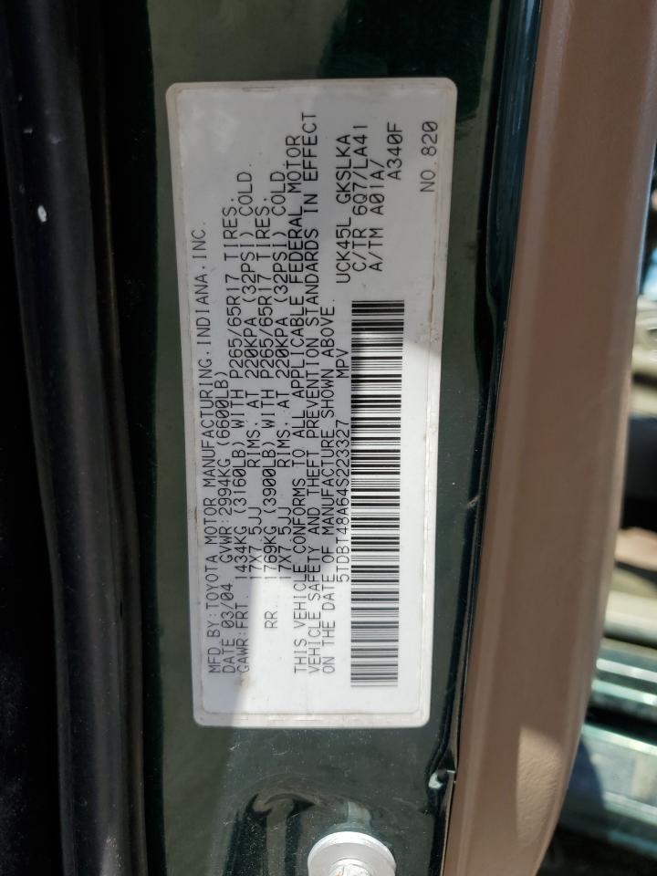 2004 TOYOTA Sequoia