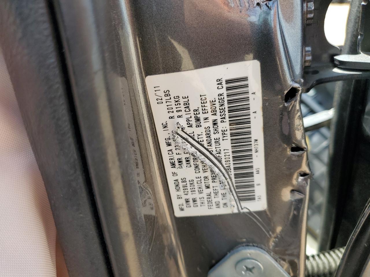 2011 HONDA ACCORD