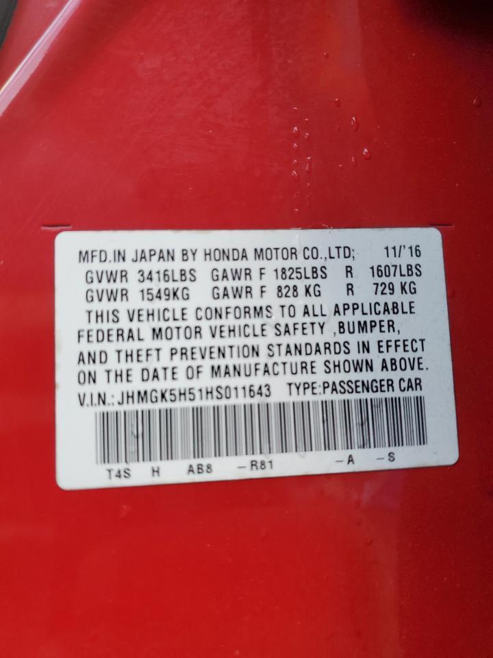 2017 HONDA FIT