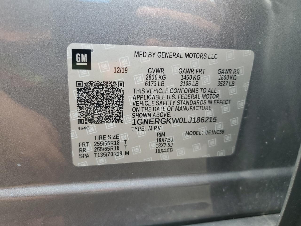 2020 CHEVROLET TRAVERSE