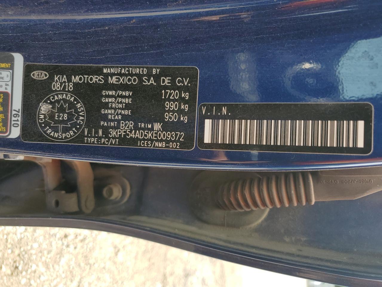 2019 KIA FORTE