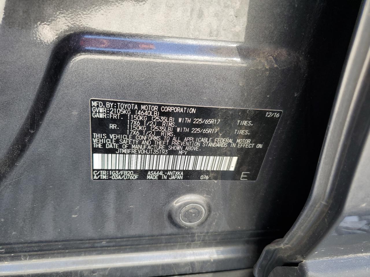 2017 TOYOTA RAV4