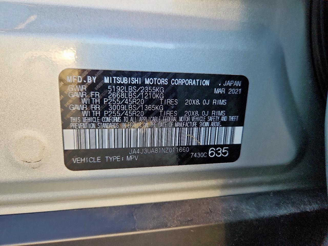 2022 MITSUBISHI outlander