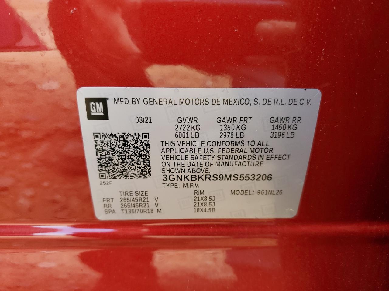 2021 CHEVROLET BLAZER