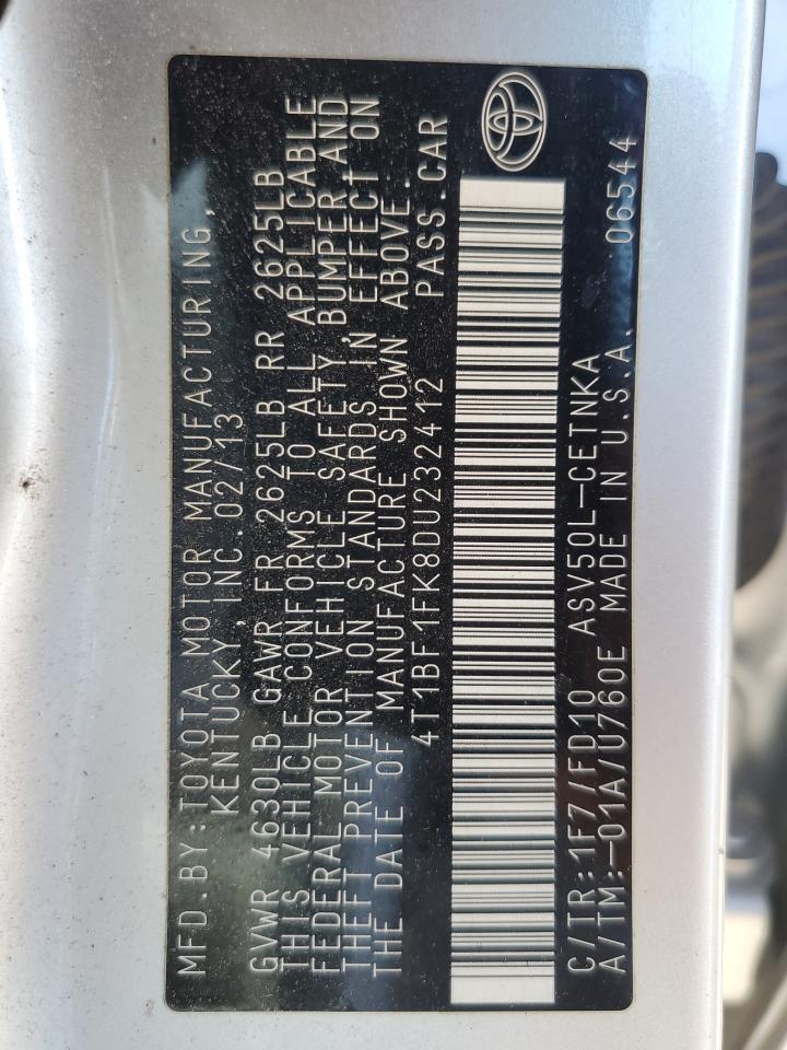 2013 TOYOTA CAMRY
