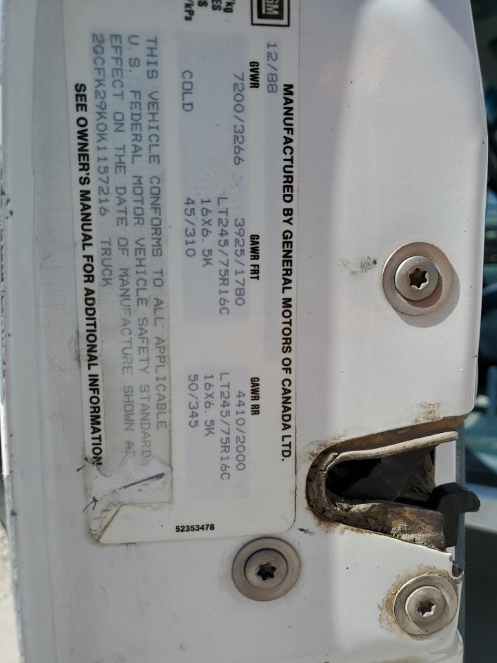 1989 CHEVROLET Gmt