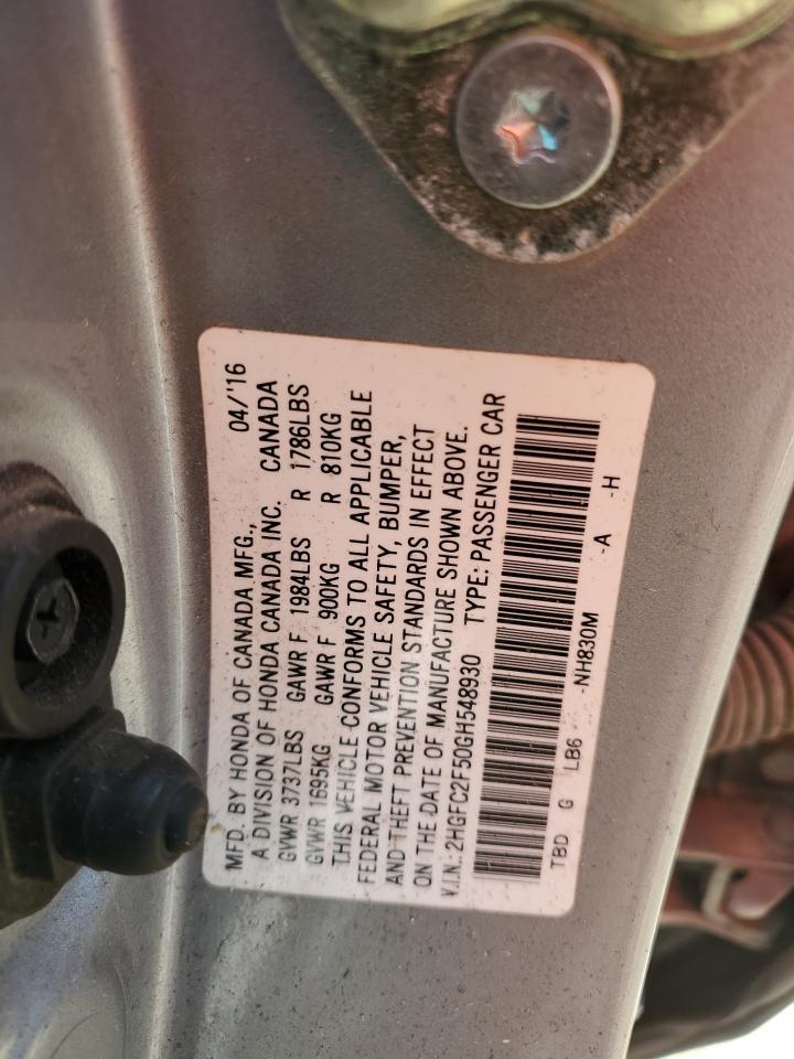 2016 HONDA CIVIC
