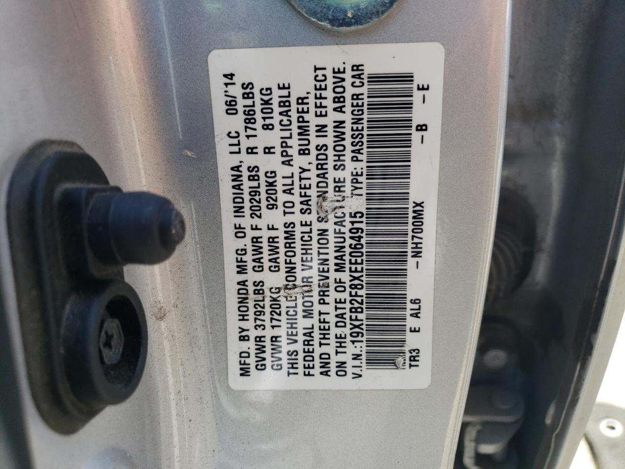 2014 HONDA CIVIC