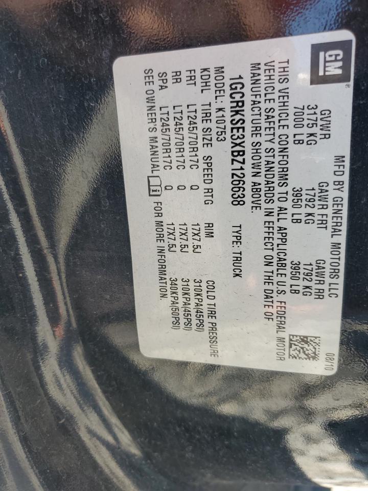 2011 CHEVROLET SILVERADO 1500