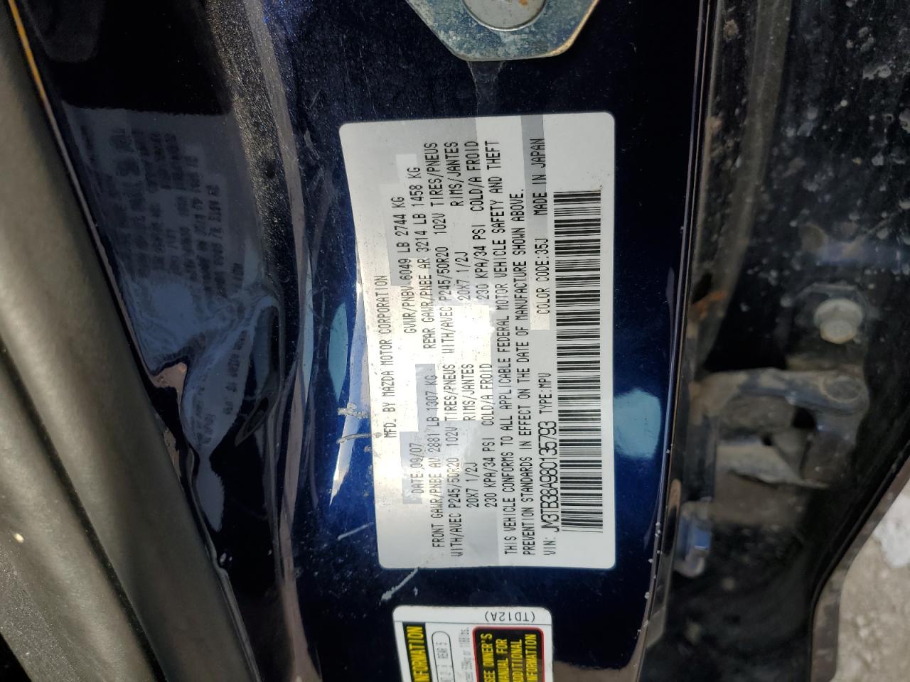 2008 MAZDA CX-9