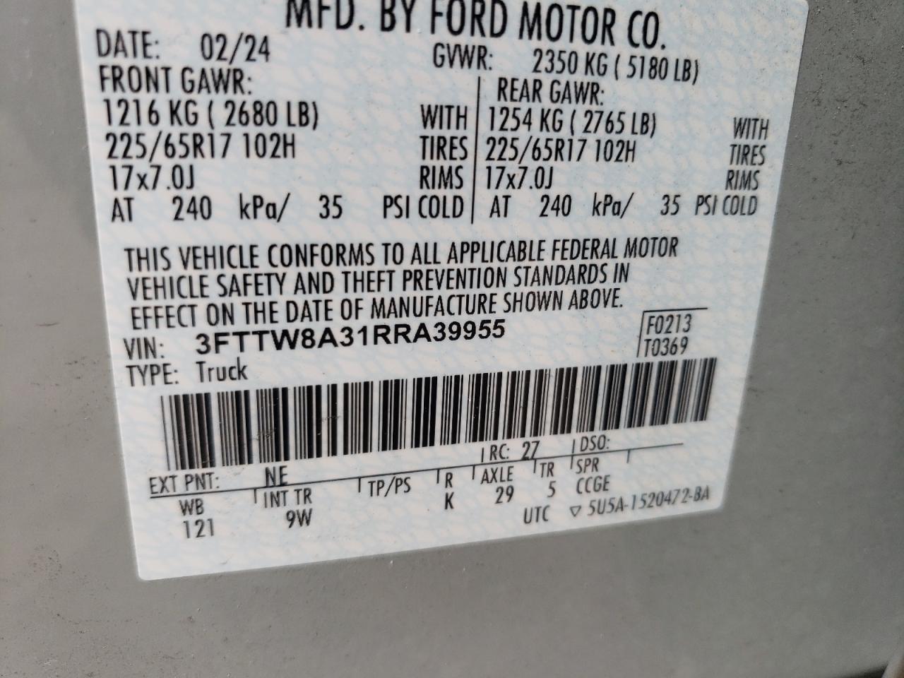 2024 FORD Maverick