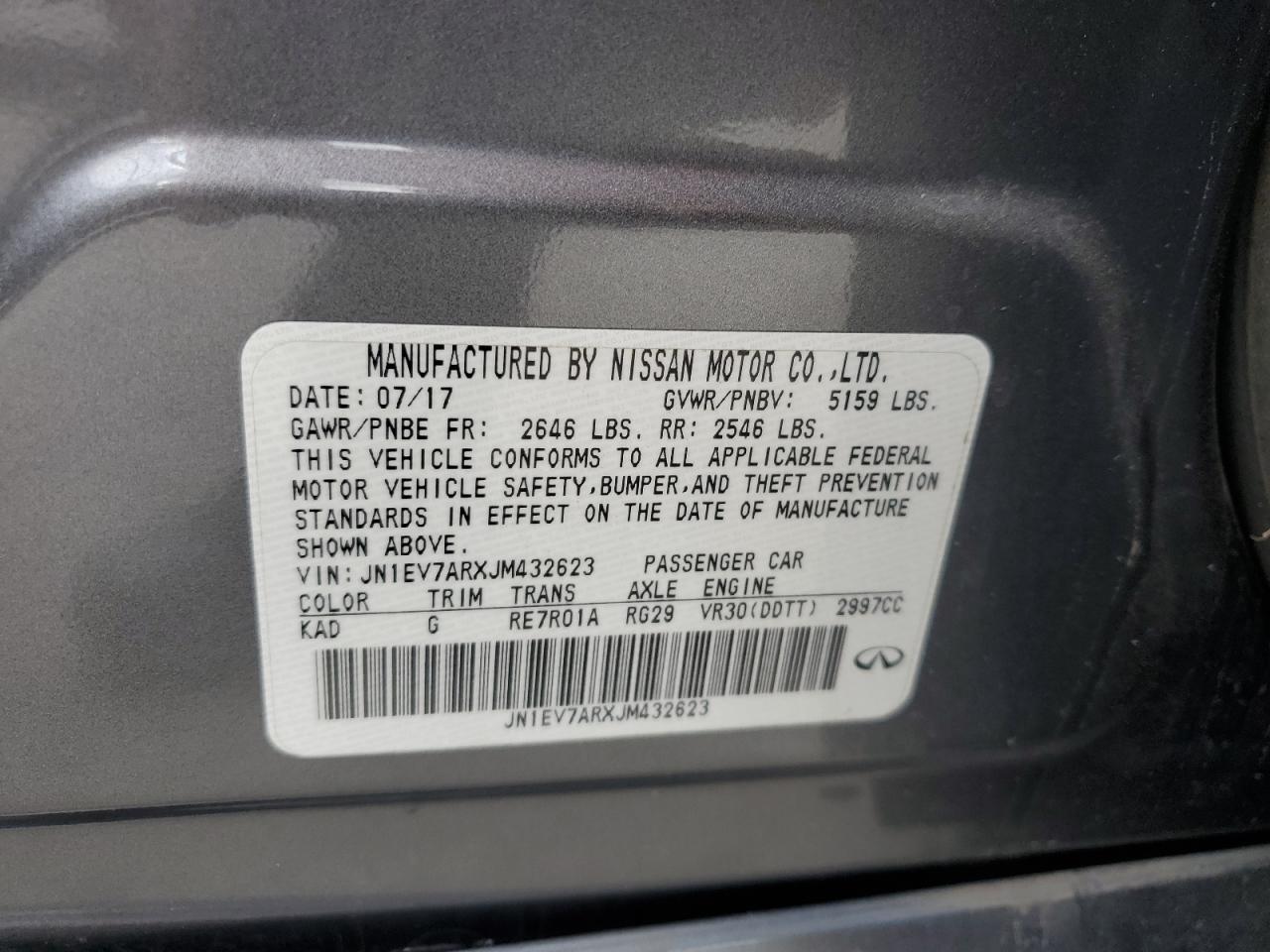 2018 INFINITI Q50