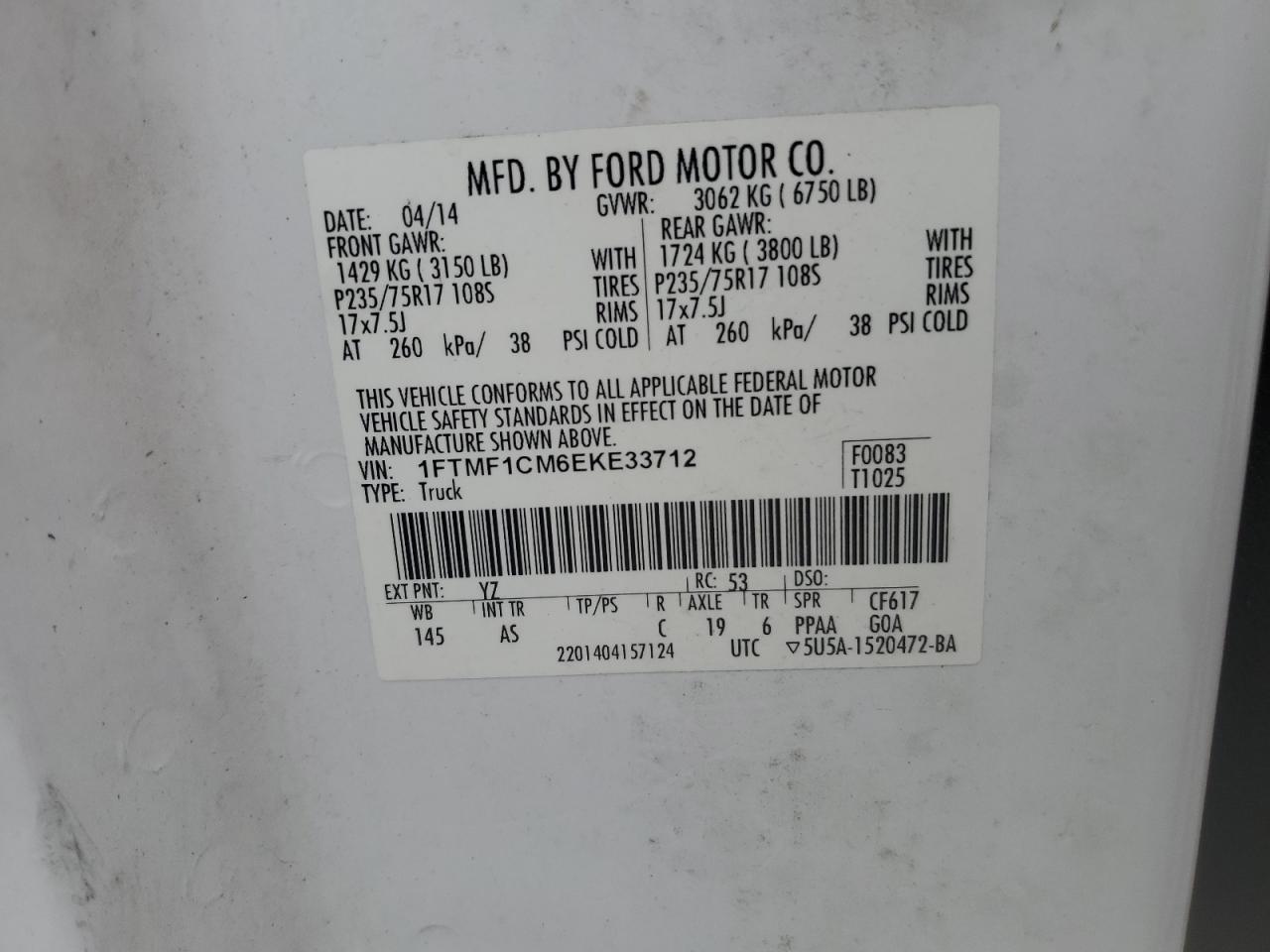 2014 FORD F-150
