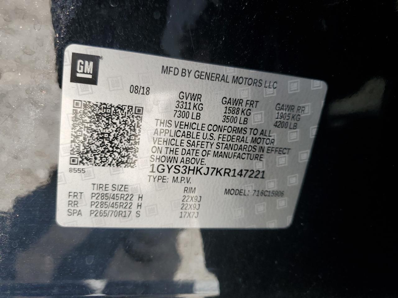 2019 CADILLAC Escalade ESV