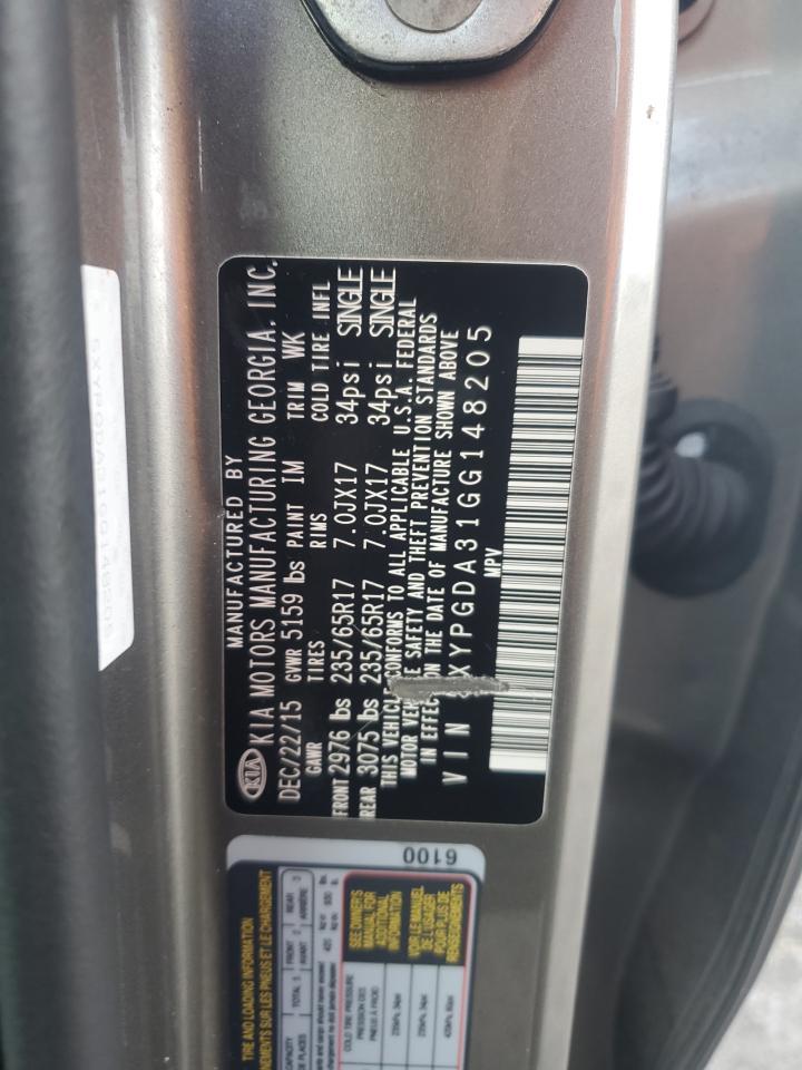 2016 KIA SORENTO