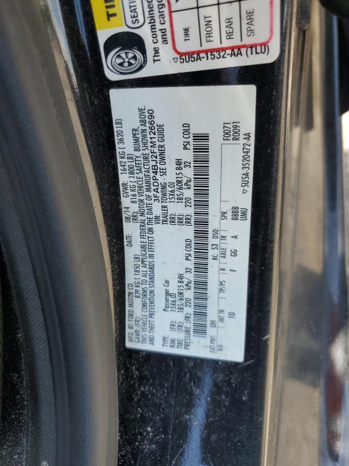 2015 FORD Fiesta