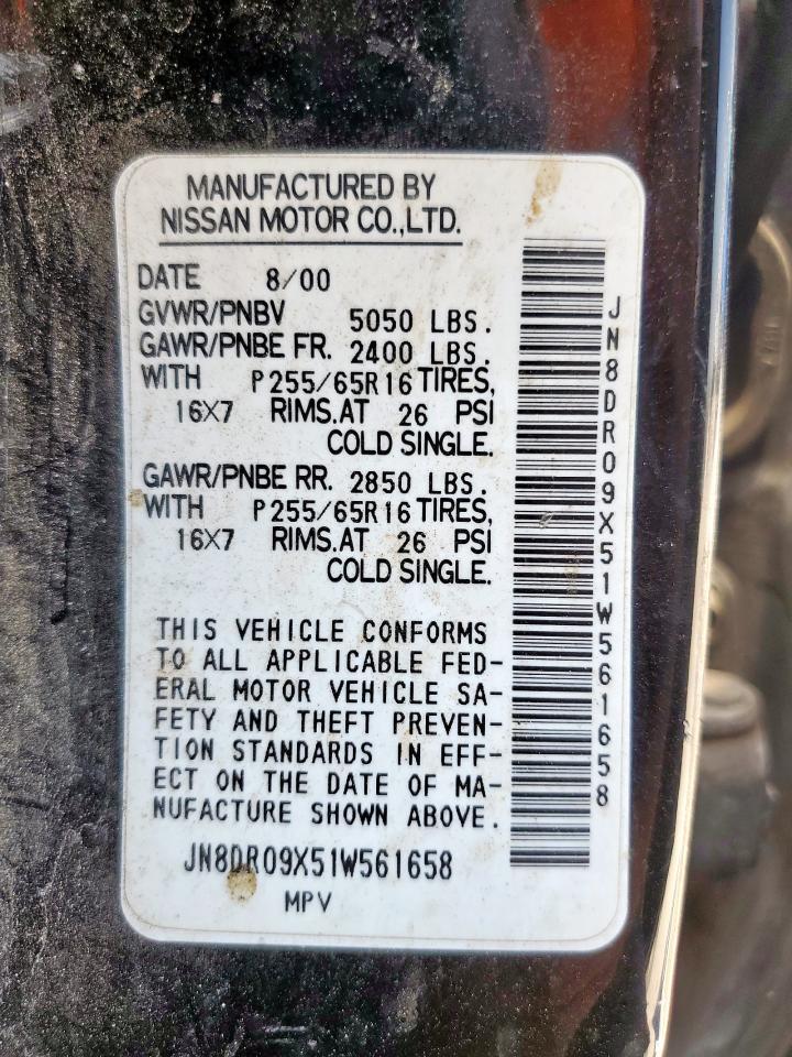 2001 NISSAN PATHFINDER