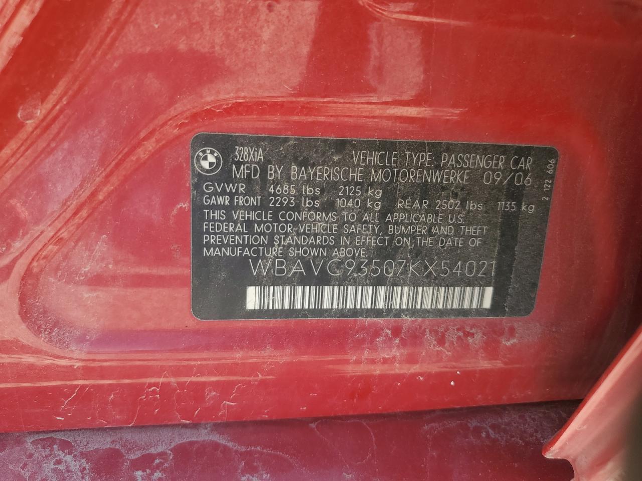 2007 BMW 3 SERIES