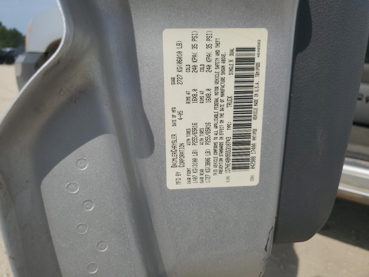 2005 DODGE Dakota