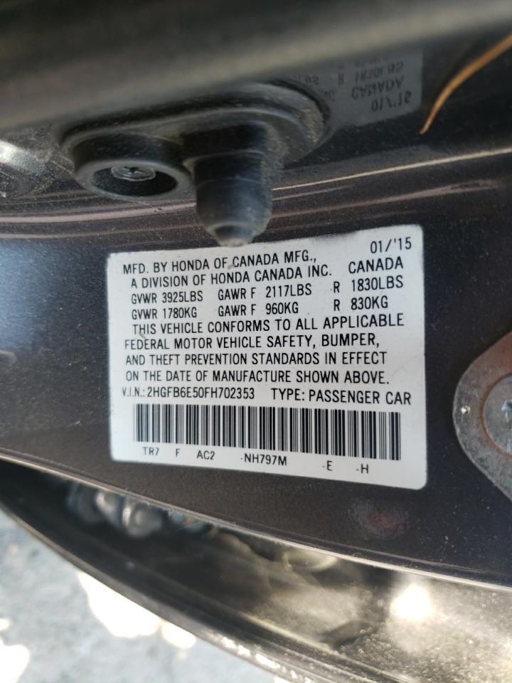 2015 HONDA CIVIC