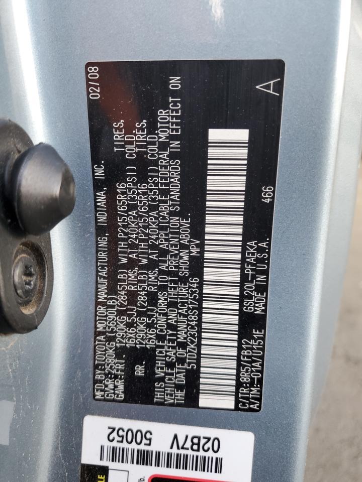 2008 TOYOTA SIENNA