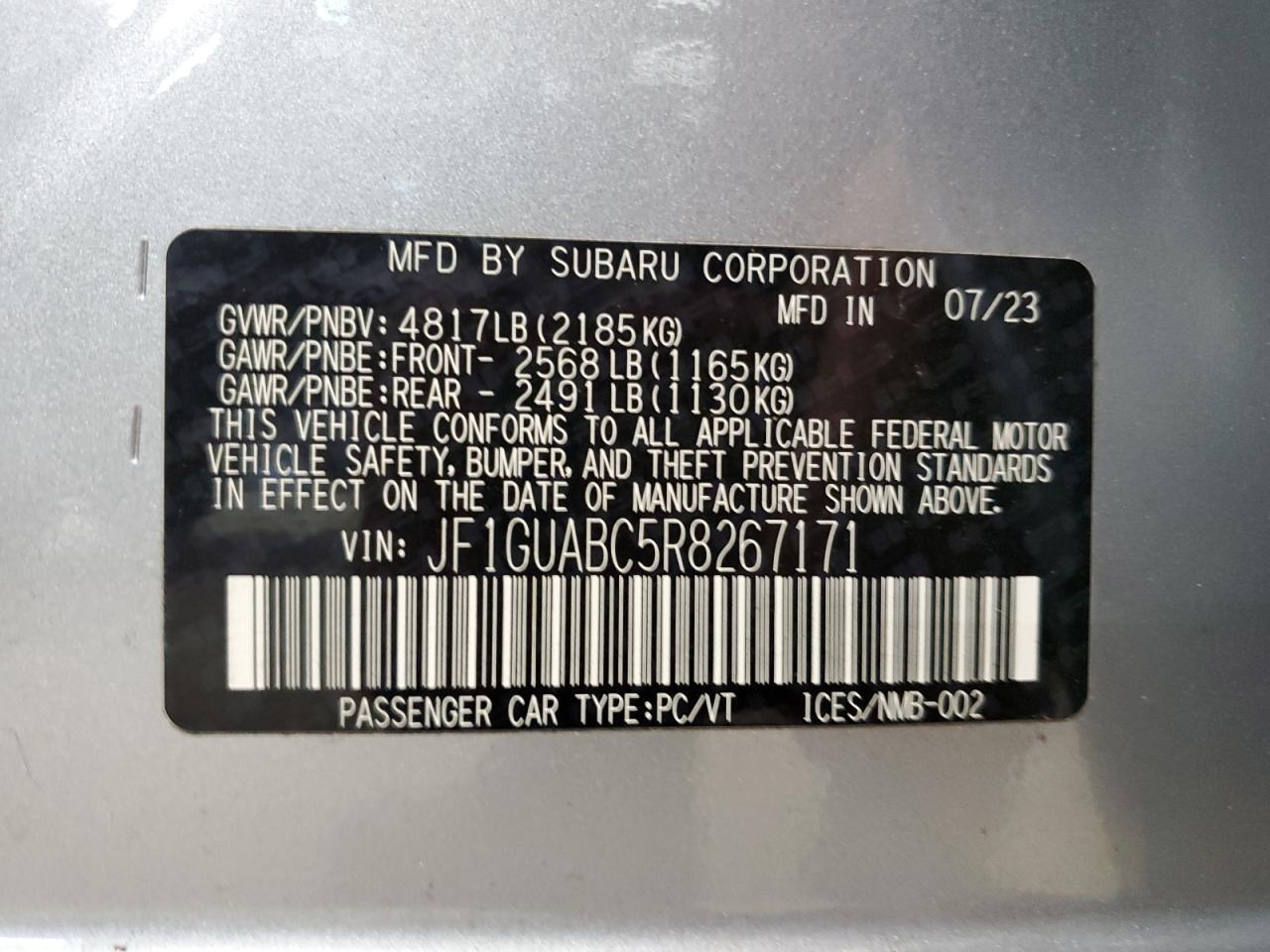 2024 SUBARU IMPREZA