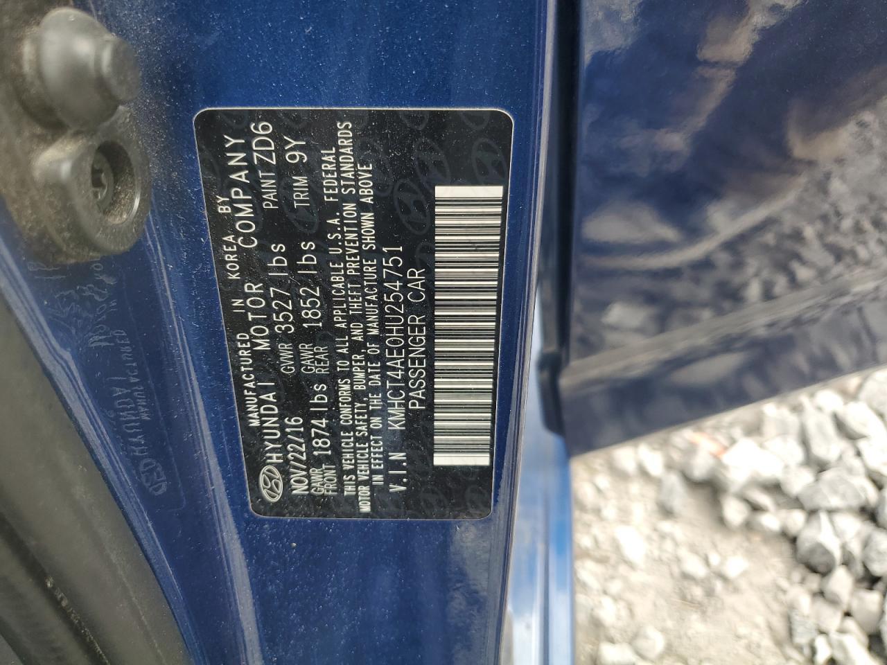 2017 HYUNDAI ACCENT