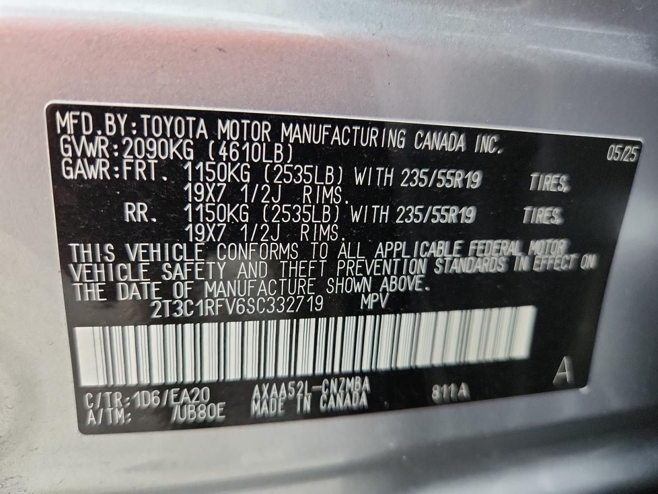 2025 TOYOTA RAV4