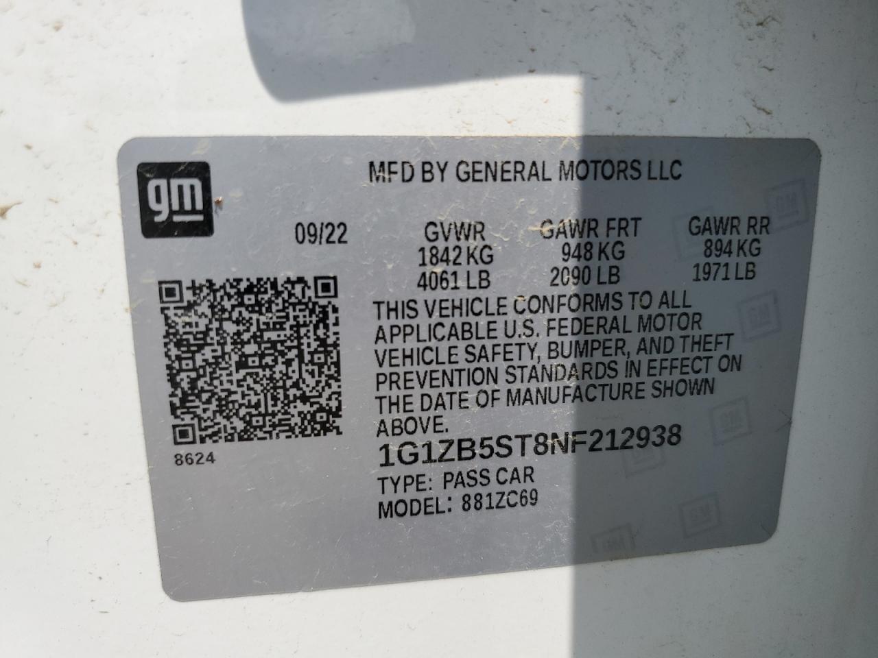 2022 CHEVROLET MALIBU