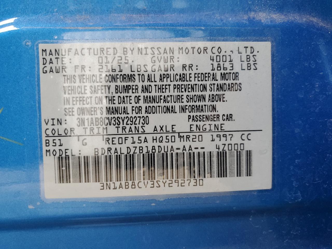 2025 NISSAN SENTRA
