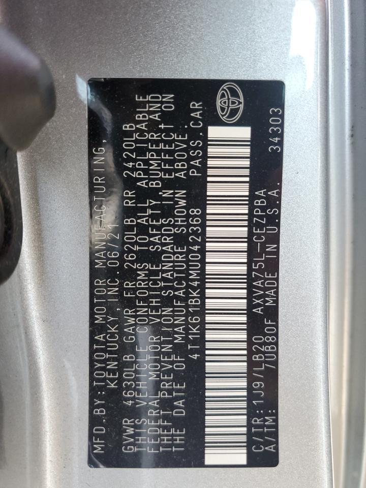 2021 TOYOTA CAMRY