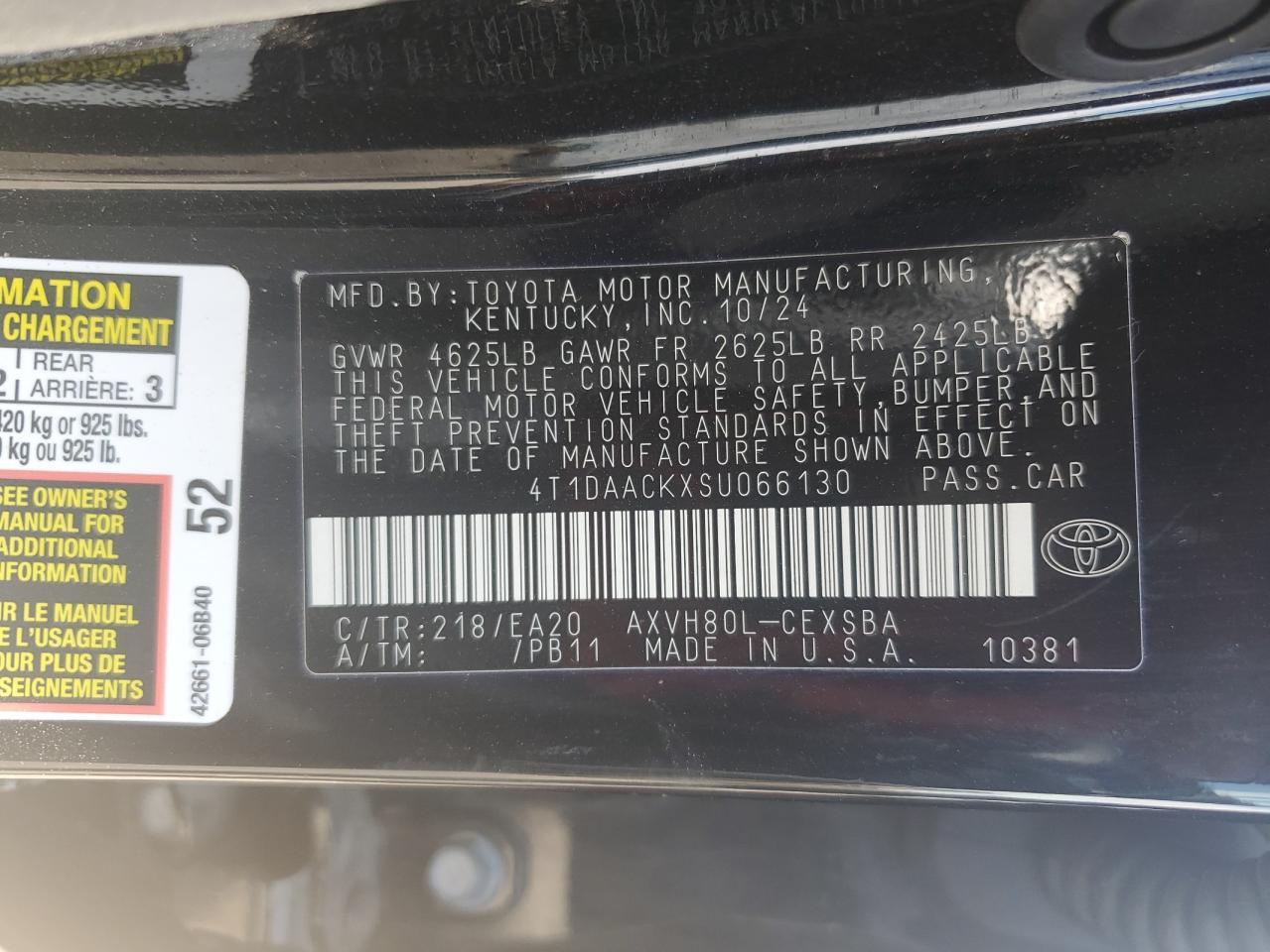 2025 TOYOTA CAMRY