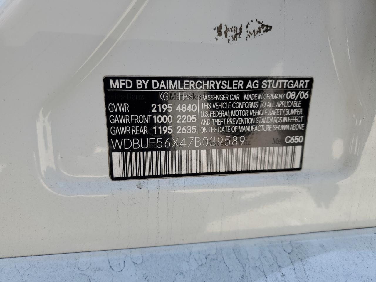 2007 MERCEDES-BENZ E-Class