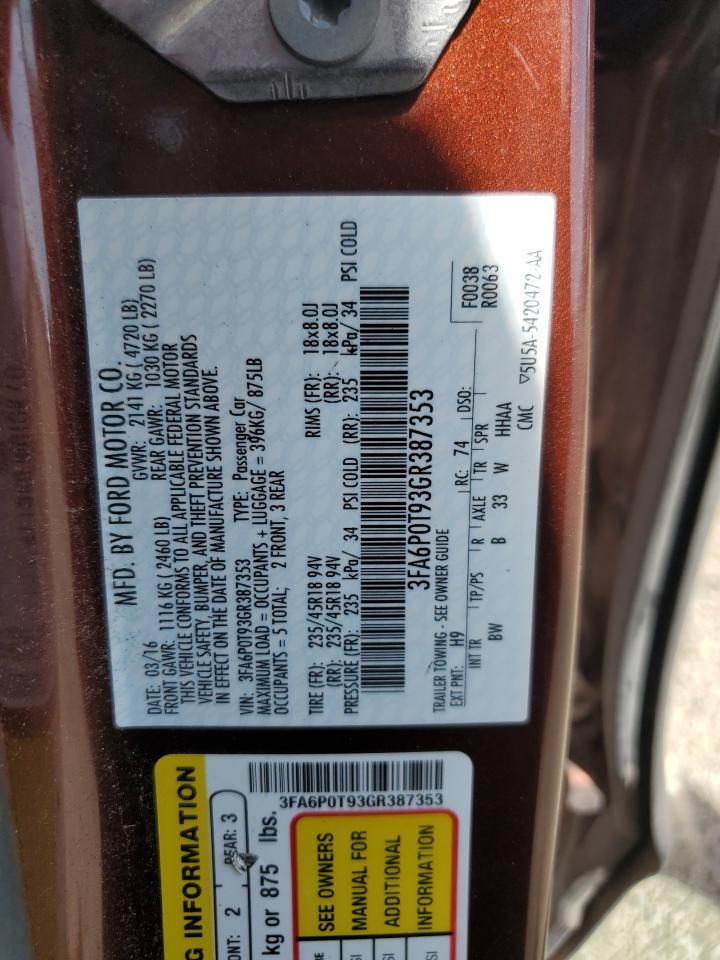2016 FORD FUSION