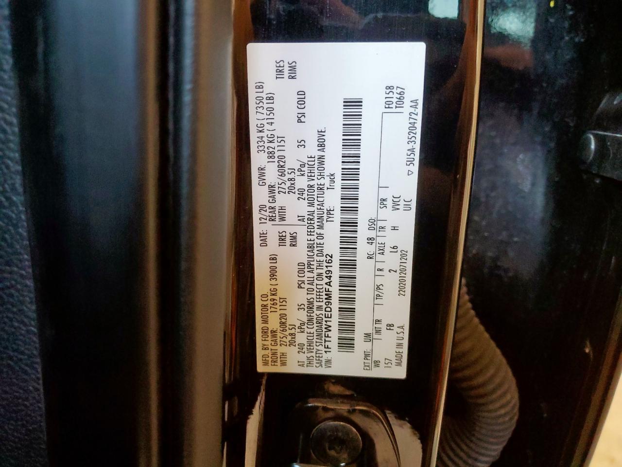 2021 FORD F-150