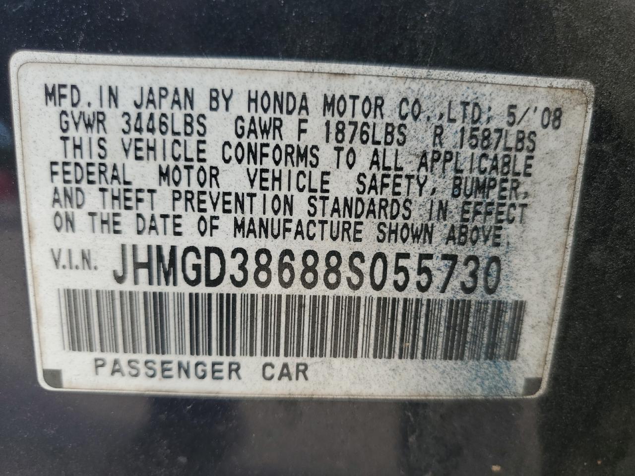 2008 HONDA FIT
