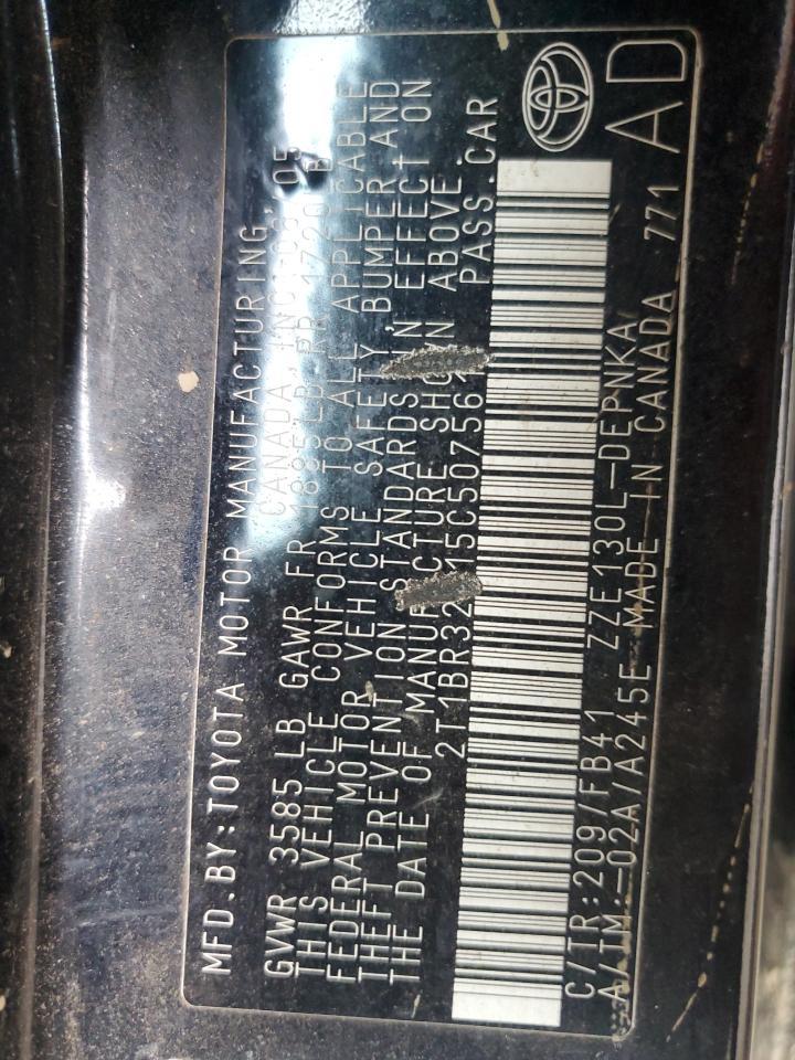 2005 TOYOTA COROLLA