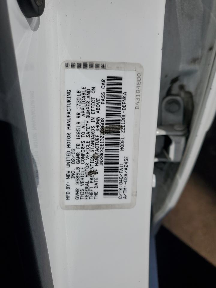2003 TOYOTA COROLLA