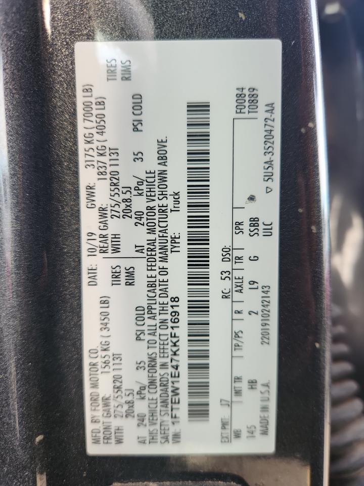 2019 FORD F-150
