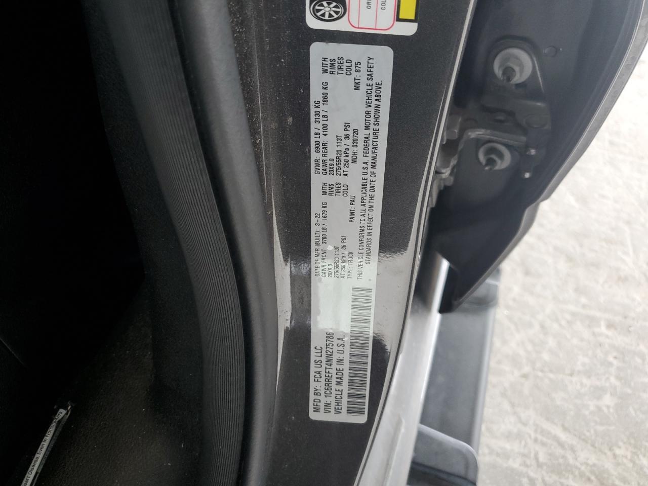 2022 RAM 1500