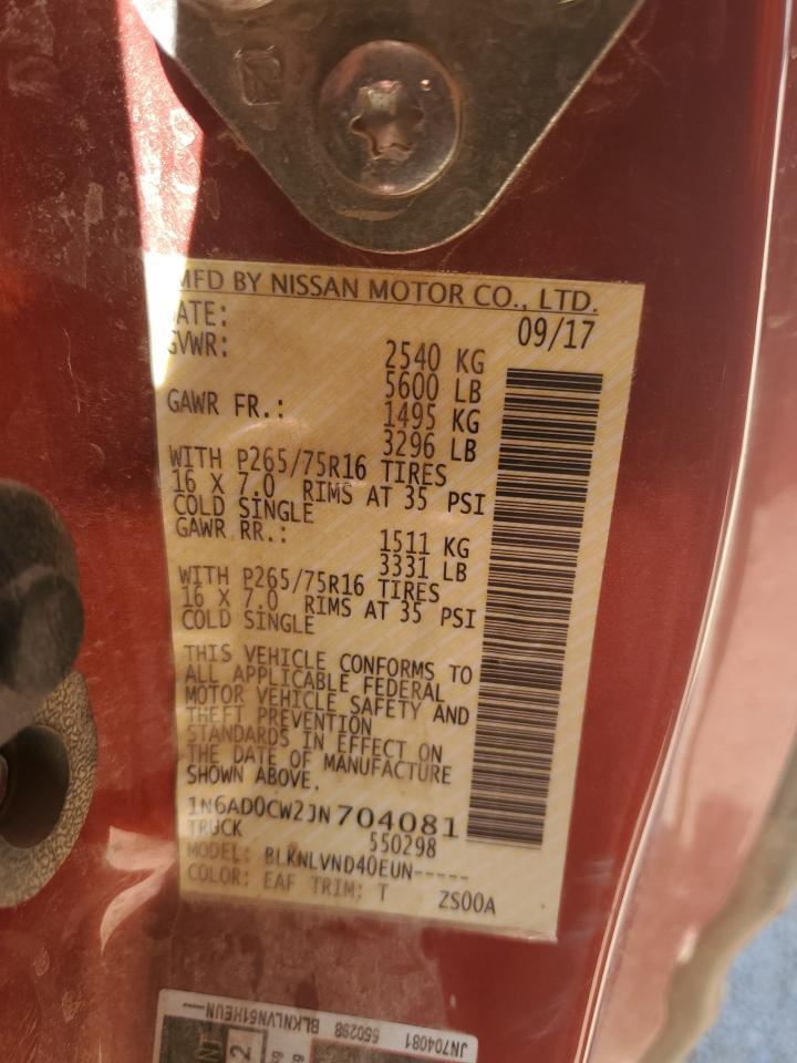 2018 NISSAN Frontier