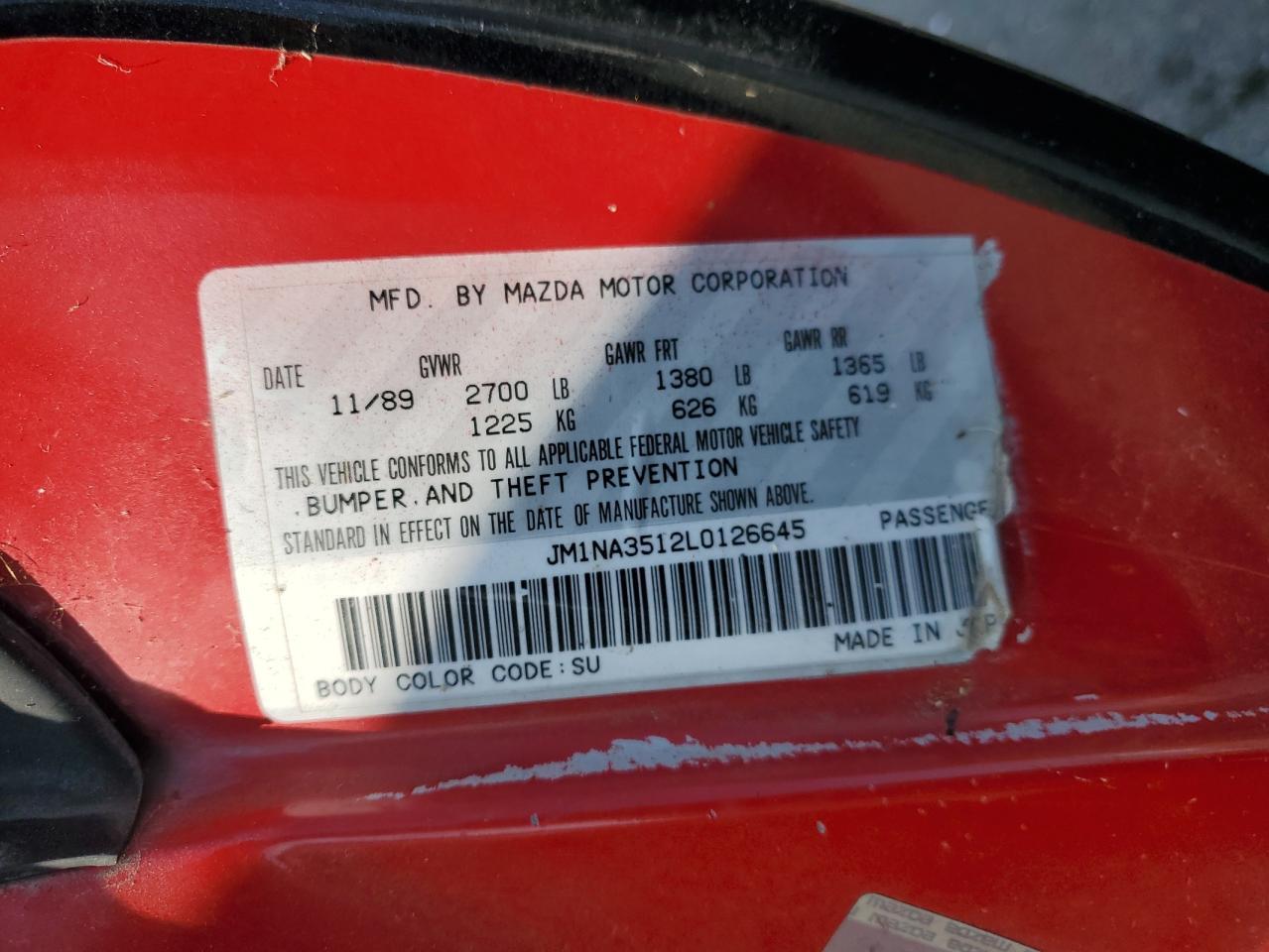1990 MAZDA MX-5 Miata