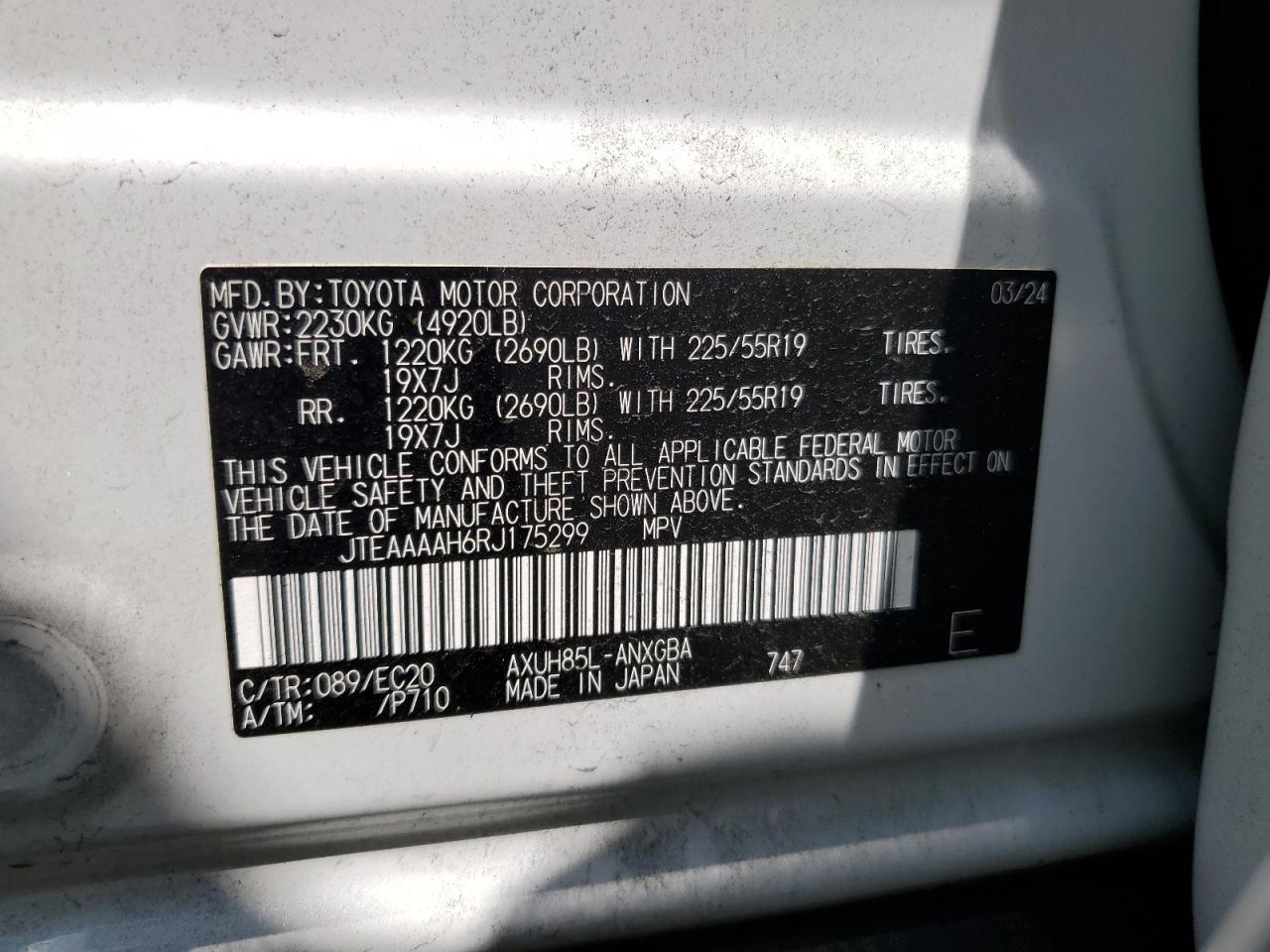 2024 TOYOTA VENZA