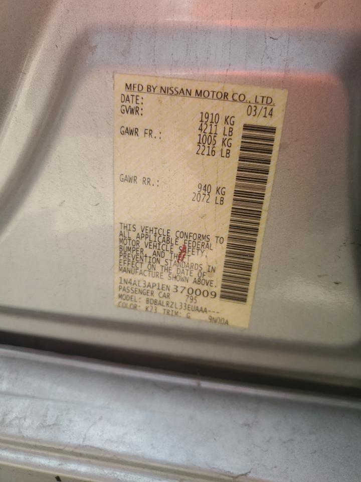 2014 NISSAN ALTIMA